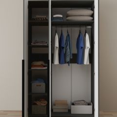 Шкаф Linnea MHR-3-1 2050х1200х510 (Графит-М 11.1.25) | фото 4