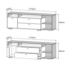 ЛАНС Комод-тумба К202  (дуб бунратти/белый) | фото 2
