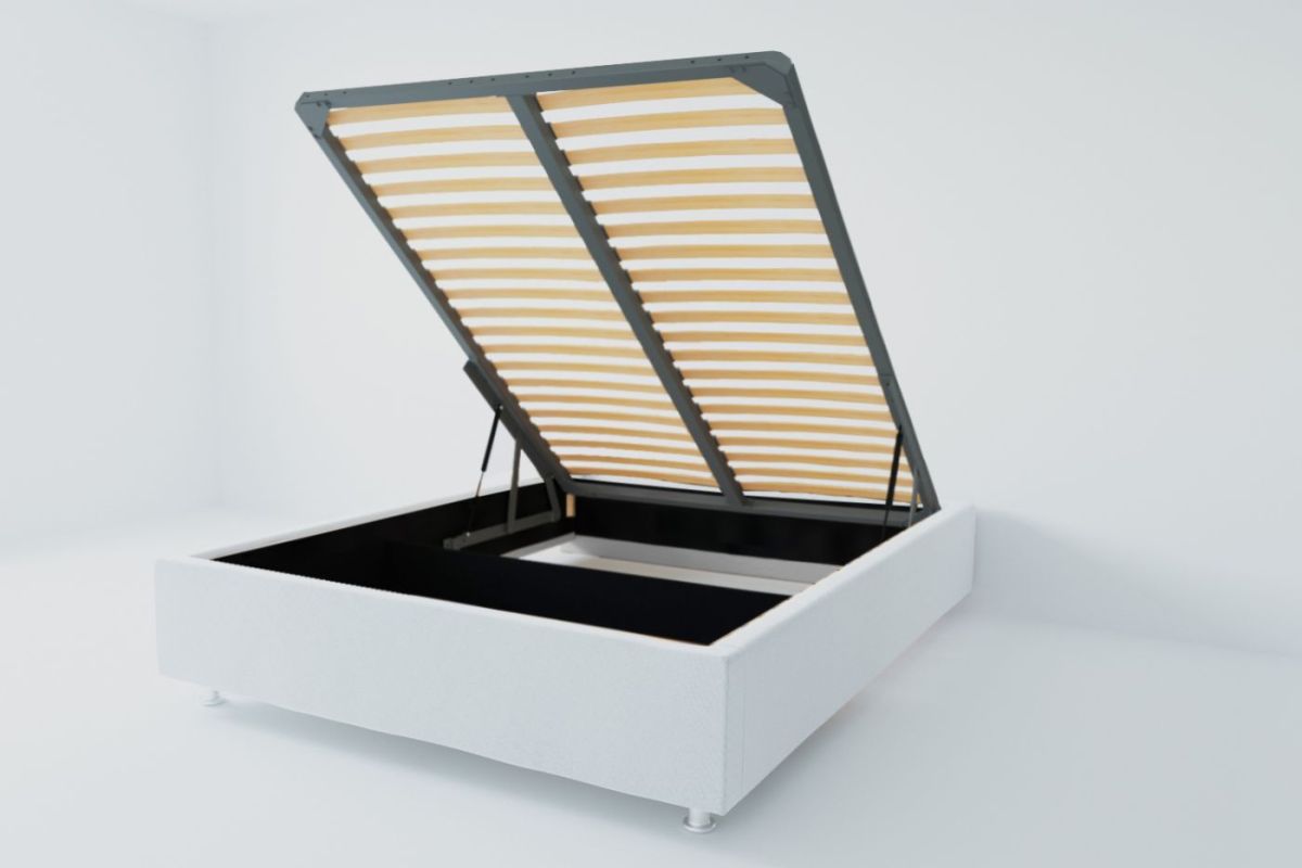 Кровать Подиум с ПМ 1800 (экокожа белая) | фото 2